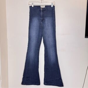 Altar'd State | Indigo Flare Boho Coastal Cowgirl Jeans - Size 28 / 7